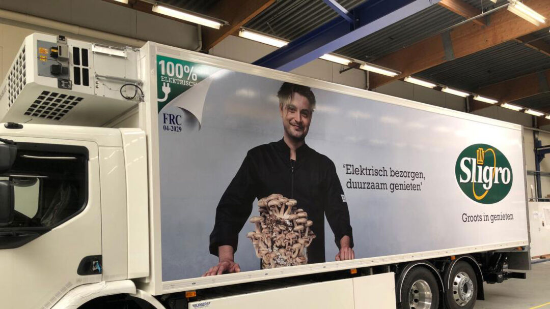 Vrachtwagen bestickering Sligro