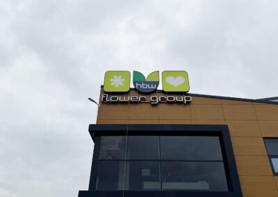 Gevelreclame en wayfinding HBW